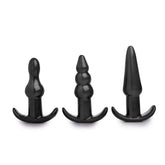 4 Piece Vibrating Anal Plug Set with 10 Modes of Vibration > Anal Range > Butt Plug Kits